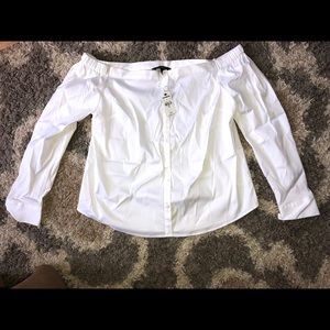 White off the shoulder blouse